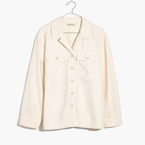 Madewell Drakefield Shirt-Jacket in Ecru